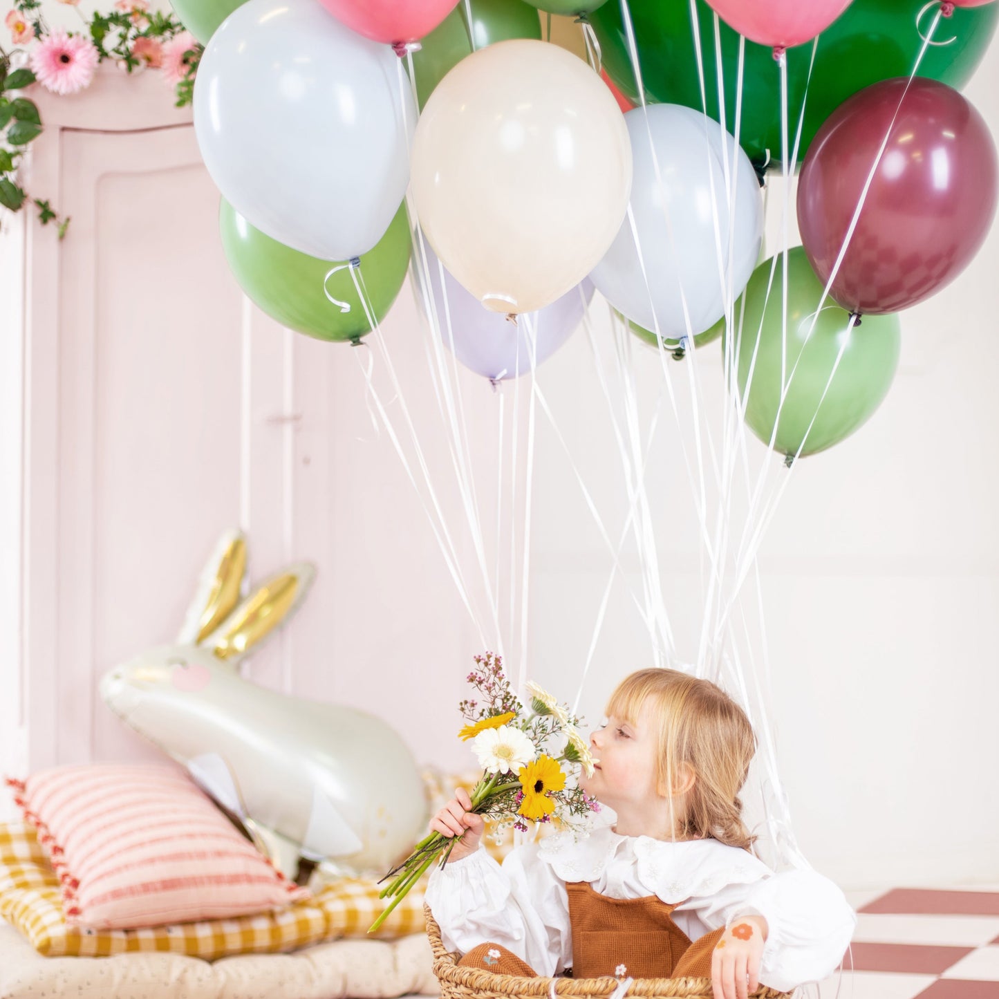 Prune / Burgundy ballonger (mörk röd)