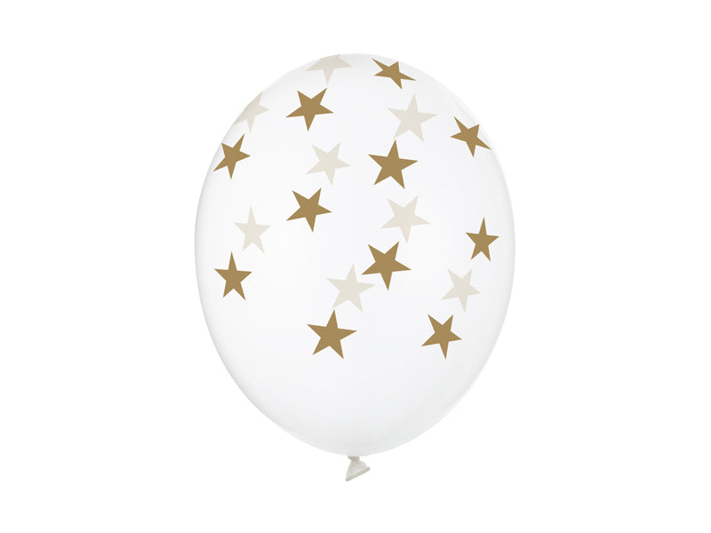 Genomskinlig Stars Latex Ballonger