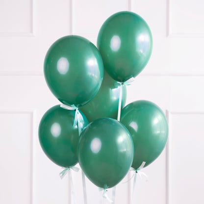 Emerald green ballonger (mörk grön nyans)