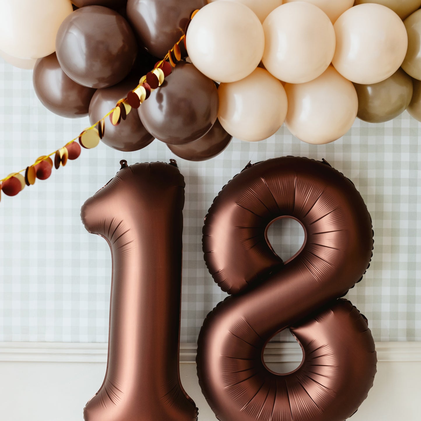Cocoa Brown ballonger (djup mörkbrun ton)