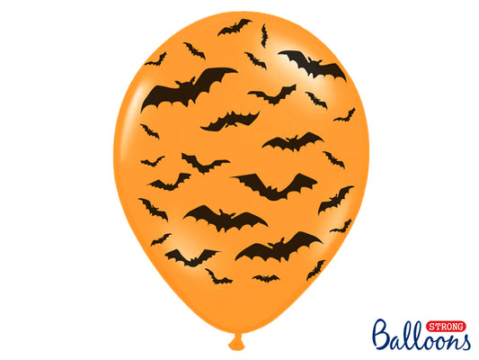 Bats Orange Latex Ballonger